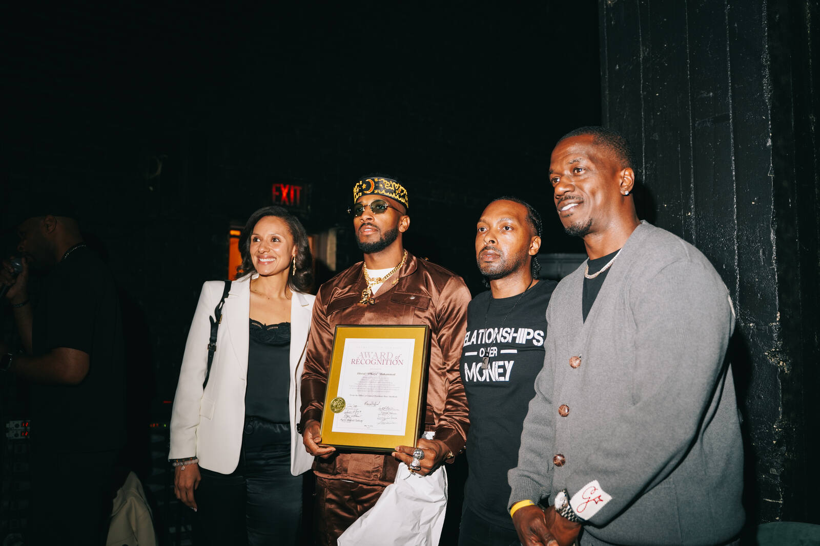 19Keys receiving an Award of Recognition